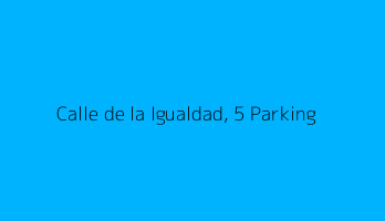 Calle de la Igualdad, 5 Parking